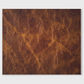Brown leather textureleather,texture,background,ar ラッピングペーパー (フラット)