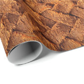 Brown leather woven backgroundleather,brown,backgr ラッピングペーパー (ロールコーナー)