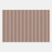Brown & Light Brown Stripes ラッピングペーパーシート (正面3)