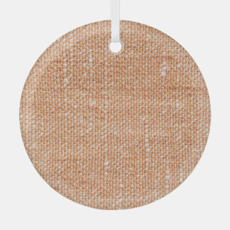 Brown Linen Canvasテクスチャ背景 ガラスオーナメント