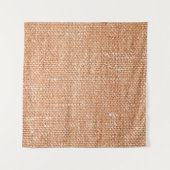 Brown Linen Canvasテクスチャ背景 タペストリー (正面(横))