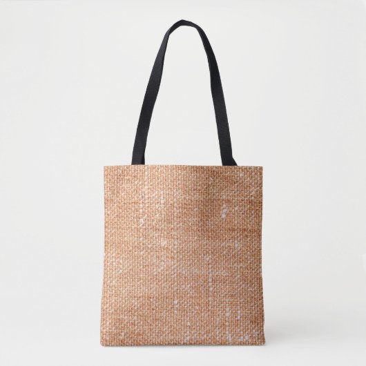 Brown Linen Canvasテクスチャ背景 トートバッグ (正面)