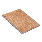 Brown Linen Canvasテクスチャ背景 ノートブック (右側)