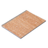 Brown Linen Canvasテクスチャ背景 ノートブック (左側)