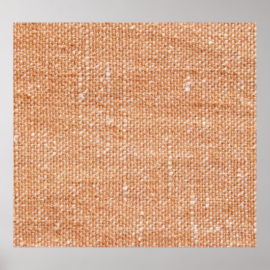Brown Linen Canvasテクスチャ背景 ポスター (正面)