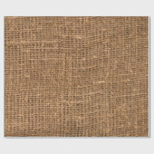 Brown Linen Canvasテクスチャ ラッピングペーパー (フラット)