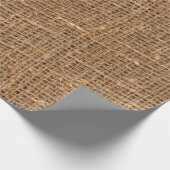 Brown Linen Canvasテクスチャ ラッピングペーパー (角)