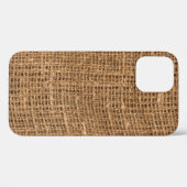 Brown Linen Canvasテクスチャ Case-Mate iPhoneケース (裏面 (横))