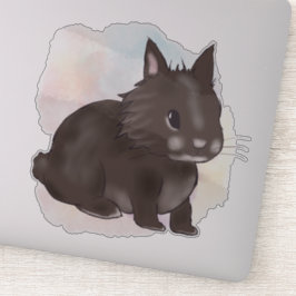 Brown lionhead watercolor  シール