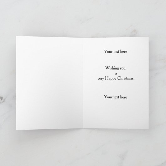 Brown / Liver Cocker Spaniel Happy Christmas card カード (内部)