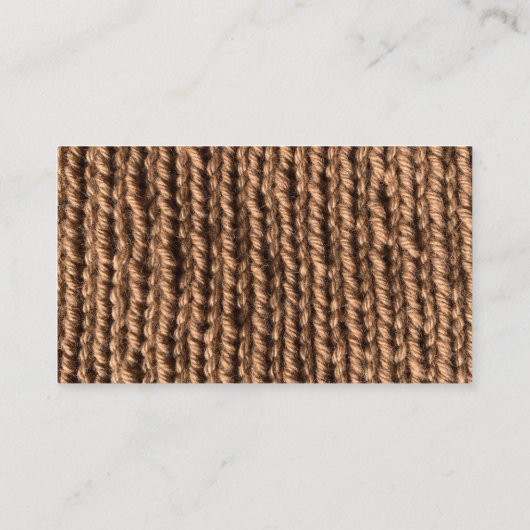 Brown Llama Knitting  名刺 (裏面)