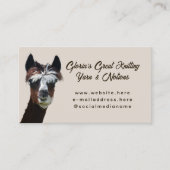 Brown Llama Knitting  名刺 (正面)