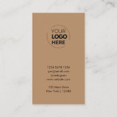 Brown Logoスタイリッシュビジネスモダンに感謝 割引カード (裏面)