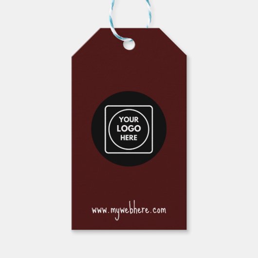 Brown Logo Product Description Gift Label price  ギフトタグ (正面)
