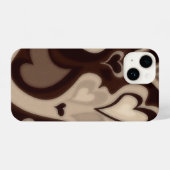 Brown love Phone case iPhoneケース (裏面横)