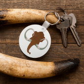 Brown Mammoth Keychain キーホルダー