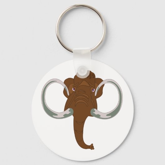 Brown Mammoth Keychain キーホルダー (裏面)