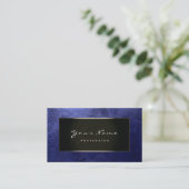 Brown Manager Blogger Champagne金ゴールドレザー海軍 名刺 (スタンド正面)