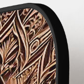 Brown Mandala Pickleball Paddles ピックルボールラケット (左詳細)