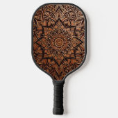 Brown Mandala Pickleball Paddles ピックルボールラケット (裏面)