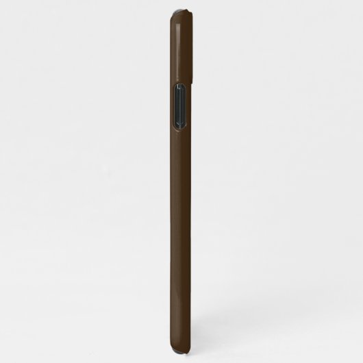  brown | Minimal Modern Initial Monogram  iPhoneケース (右側)