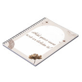 Brown Minimalist Bohoノートのカスタマイズ ノートブック (左側)