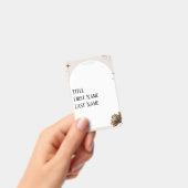 Brown Minimalist Bohoノートのカスタマイズ バッジ (手持ち)