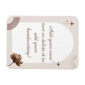 Brown Minimalist Bohoノートのカスタマイズ マグネット (横)