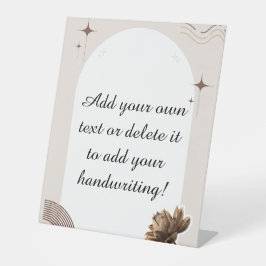 Brown Minimalist Bohoノートのカスタマイズ 台座サイン