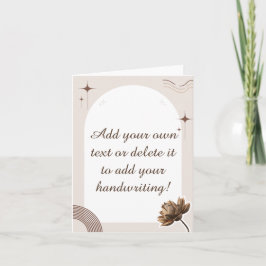 Brown Minimalist Bohoノートのカスタマイズ 招待状