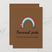 Brown Minimalist Wallpaper | Rustic Earth Tone サンキューカード (正面/裏面)