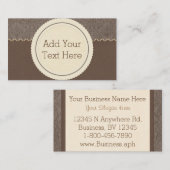Brown Mocha名刺 名刺 (正面/裏面)