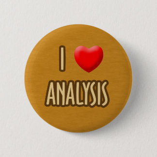 BROWN MODEL - I LOVE ANALYSIS 缶バッジ