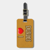 BROWN MODEL - I LOVE STATISTICS ラゲッジタグ (正面縦)