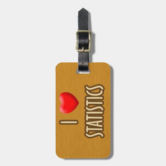 BROWN MODEL - I LOVE STATISTICS ラゲッジタグ (正面縦)