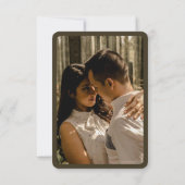 Brown Modern Photo RSVP Insert QR Code (裏面)