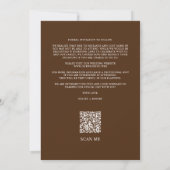 Brown Modern Romantic Overlay Gradient Script セーブザデート (裏面)