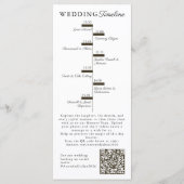 Brown Modern  Wedding Timeline and Party QR Code プログラム (裏面)