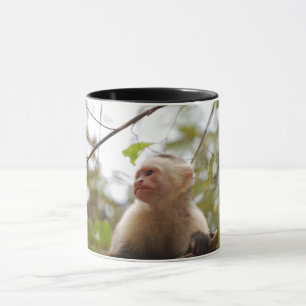 Brown Monkey – 白い顔のカプチン マグカップ