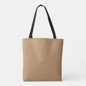 Brown monogram calligraphy minimalist professional トートバッグ (裏面)