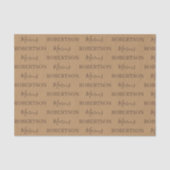 Brown monogram calligraphy minimalist professional 薄葉紙 (正面)