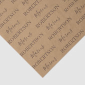 Brown monogram calligraphy minimalist professional 薄葉紙 (詳細)