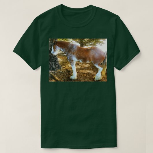 Brown Mottled Clydesdale Horse 1 Tシャツ (デザイン正面)
