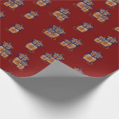 Brown Mouse pattern Curtain ラッピングペーパー (角)