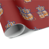 Brown Mouse pattern Curtain ラッピングペーパー (ロールコーナー)