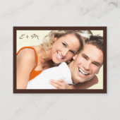 Brown Oak Treeの情結婚報カード エンクロージャーカード (裏面)