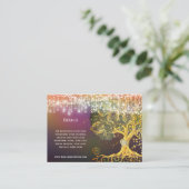 Brown Oak Treeの情結婚報カード エンクロージャーカード (スタンド正面)