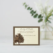Brown Oak Treeの情結婚報カード エンクロージャーカード (スタンド正面)