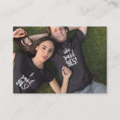 Brown Oak Treeの情結婚報カード エンクロージャーカード (裏面)