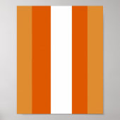 Brown, orange and white stripes ポスター (正面)